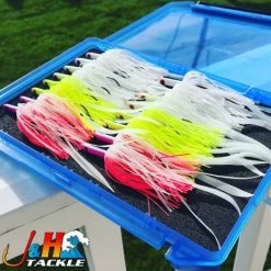 Tsunami Glass Minnow Teaser W/ Silicone Skirt Bundle -go fishing image 1284