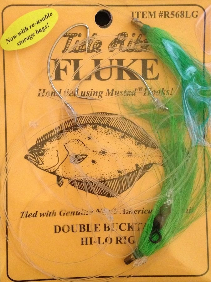 Tide Rite Fluke Double Bucktail Hi-Lo Rigs 1 Tide Rite Fluke Double Bucktail Hi-Lo Rigs