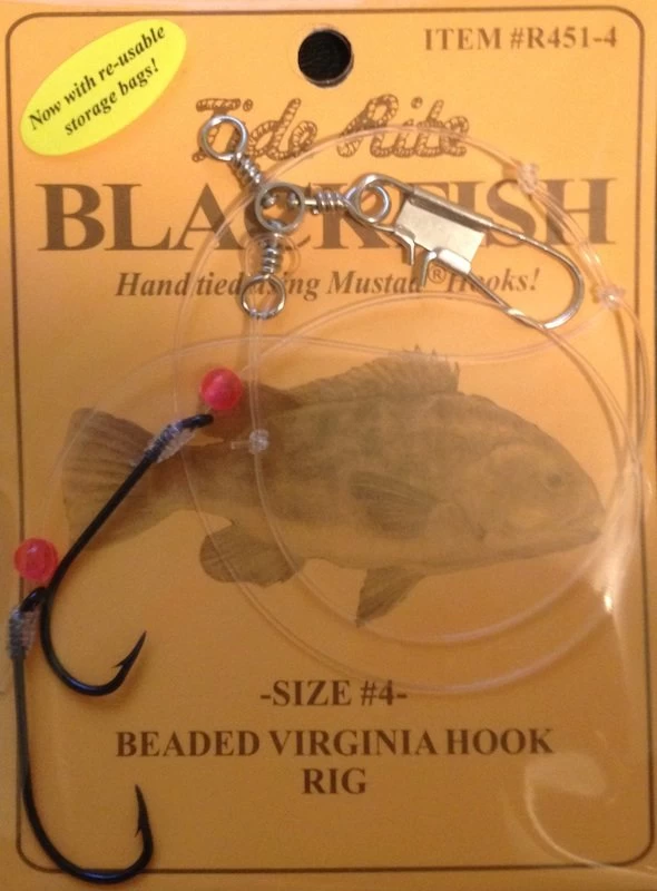 Tide Rite Blackfish Beaded Virginia Hook Rigs 1 Tide Rite Blackfish Beaded Virginia Hook Rigs