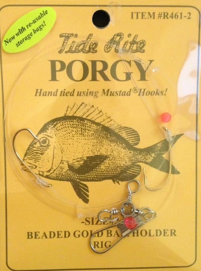 Tide Rite Porgy Beaded Gold Baitholder Rigs 1 Tide Rite Porgy Beaded Gold Baitholder Rigs