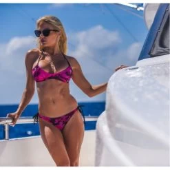 Pelagic Ambush Pink Lahaina Reversible Bikini Bottom -go fishing image 1565