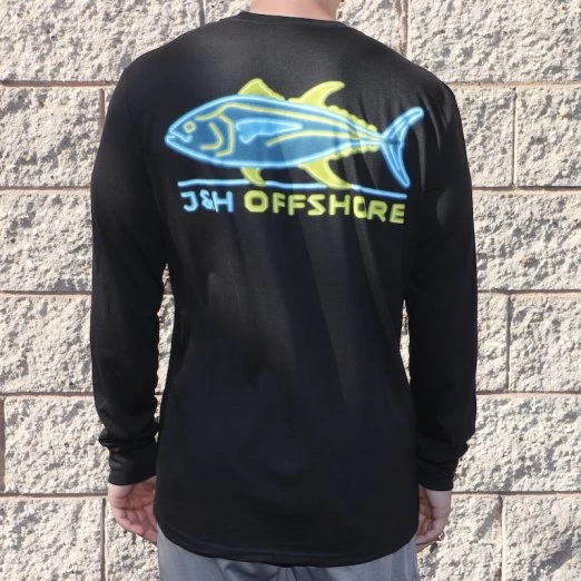 J&H Tackle Neon Tuna Long Sleeve T-Shirt 1 J&H Tackle Neon Tuna Long Sleeve T-Shirt