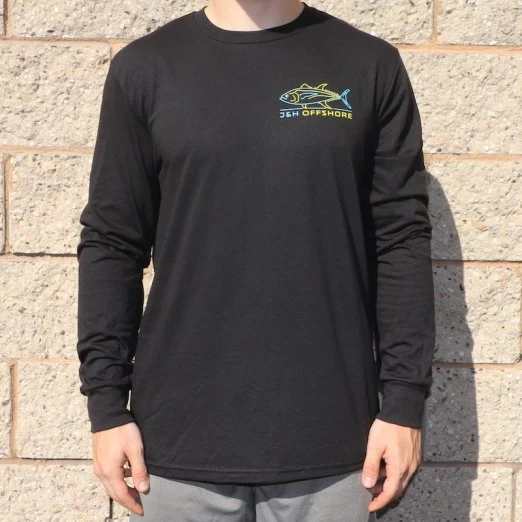 J&H Tackle Neon Tuna Long Sleeve T-Shirt 2 J&H Tackle Neon Tuna Long Sleeve T-Shirt - Image 2