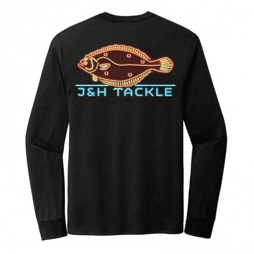 J&H Tackle Neon Fluke Long Sleeve T-Shirt 1 J&H Tackle Neon Fluke Long Sleeve T-Shirt