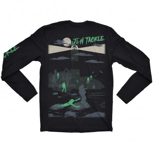 J&H Tackle Haunted Montauk Long Sleeve T-Shirt 2 J&H Tackle Haunted Montauk Long Sleeve T-Shirt - Image 2