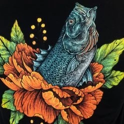 J&H Tackle Striped Bass Flower T-Shirt 5 J&H Tackle Striped Bass Flower T-Shirt -go fishing image 1721