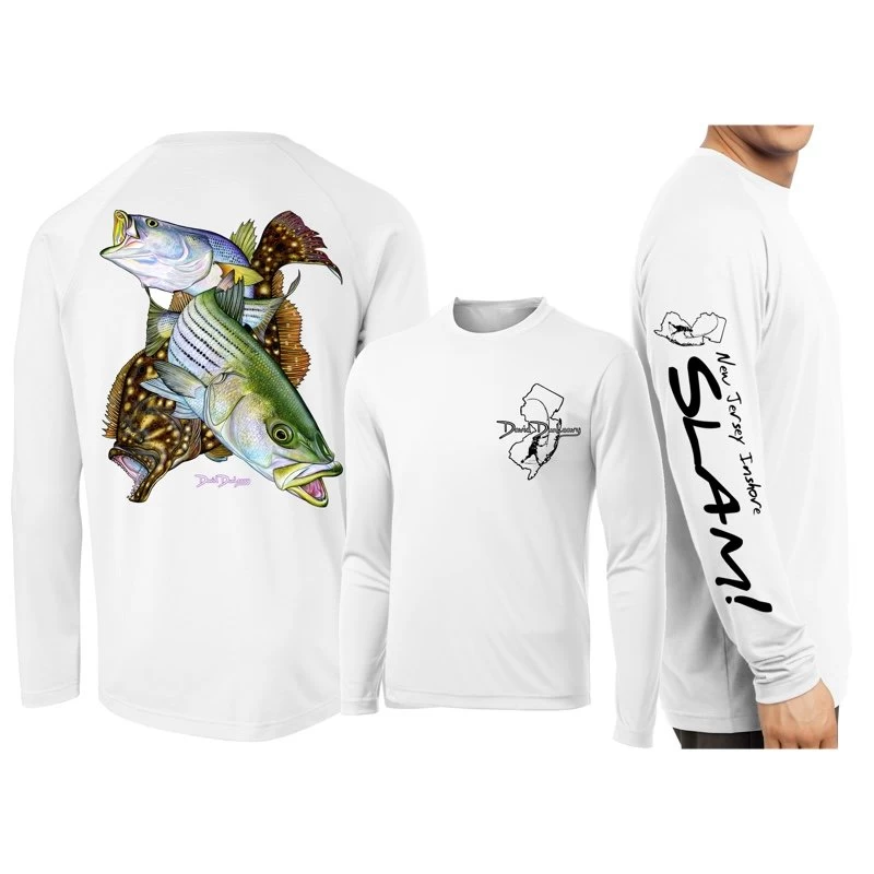 David Dunleavy NJ Inshore Slam Long Sleeve Performance T-Shirt 1 David Dunleavy NJ Inshore Slam Long Sleeve Performance T-Shirt