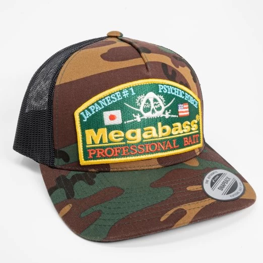 Megabass Camo Throwback Trucker Hat 1 Megabass Camo Throwback Trucker Hat