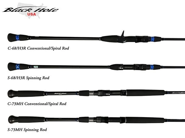 Black Hole USA Charter Special Spinning Rods 1 Black Hole USA Charter Special Spinning Rods